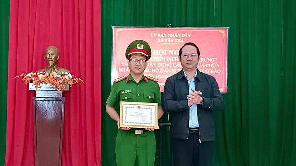 TÂY TRÀ: TỔNG KẾT CHIẾN DỊCH “QUANG TRUNG” XÂY DỰNG NHÀ Ở CHO NHÂN DÂN SAU THIÊN TAI